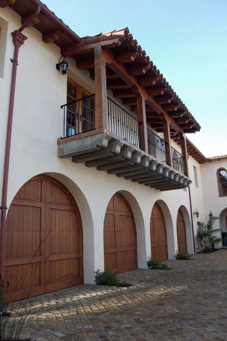 Spanish Style Garage Doors on a beautiful Spanish home.